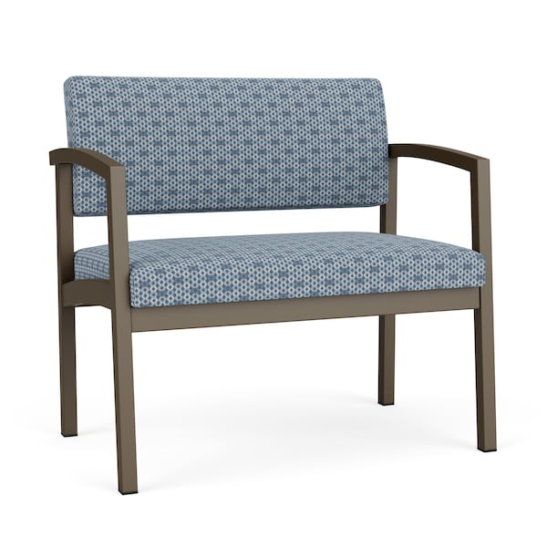 Lesro Lenox Steel Bariatric Chair Metal Frame, Bronze, RS Rain Song Upholstery LS1401 - main